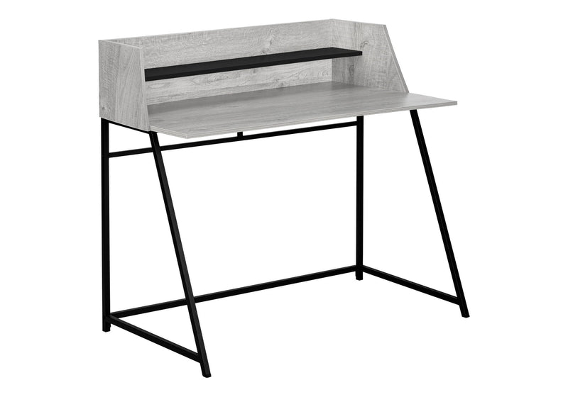 Computer Desk For Home Office, Laptop, Storage Shelves, Marble Look Contemporary & Modern