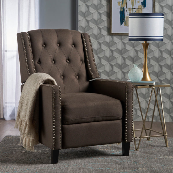 Classic Fabric Push Back Chair