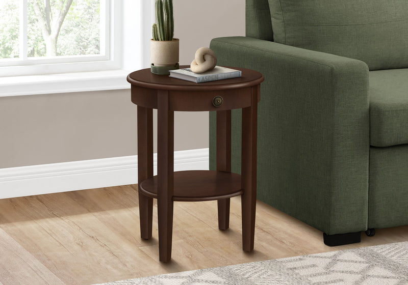 Accent Table, 2 Tier, Transitional - Espresso