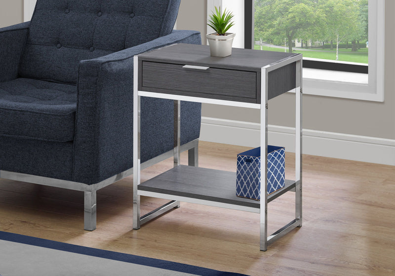 Accent Side Table, Storage Drawer, Spacious Tabletop