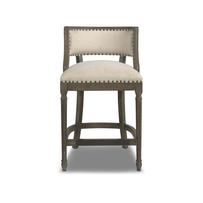 Paris - Farmhouse Counter Height Bar Stool With Backrest