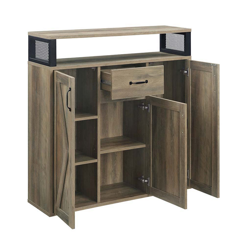 Abiram - Server - Rustic Oak Finish