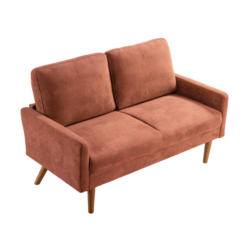 Loveseat Sofa, European Style With Sleek Design, Modern & Vintage Flair, Upholstered 2 Seater Couch