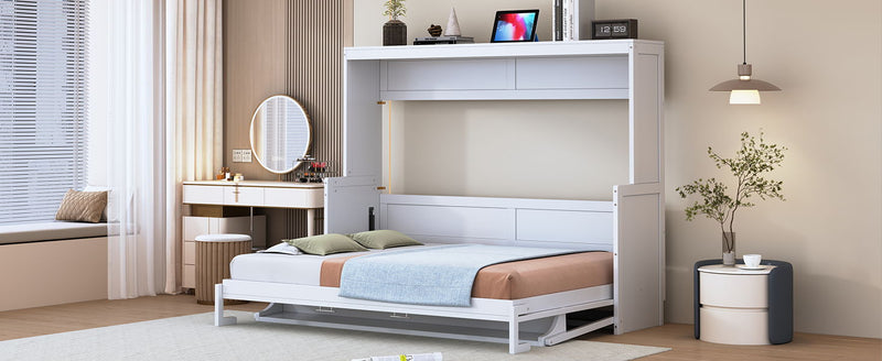 Murphy Bed With Hydraulic Lift & Desk Design