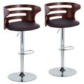 Cosi - Mid Century Modern Adjustable Barstool (Set of 2)