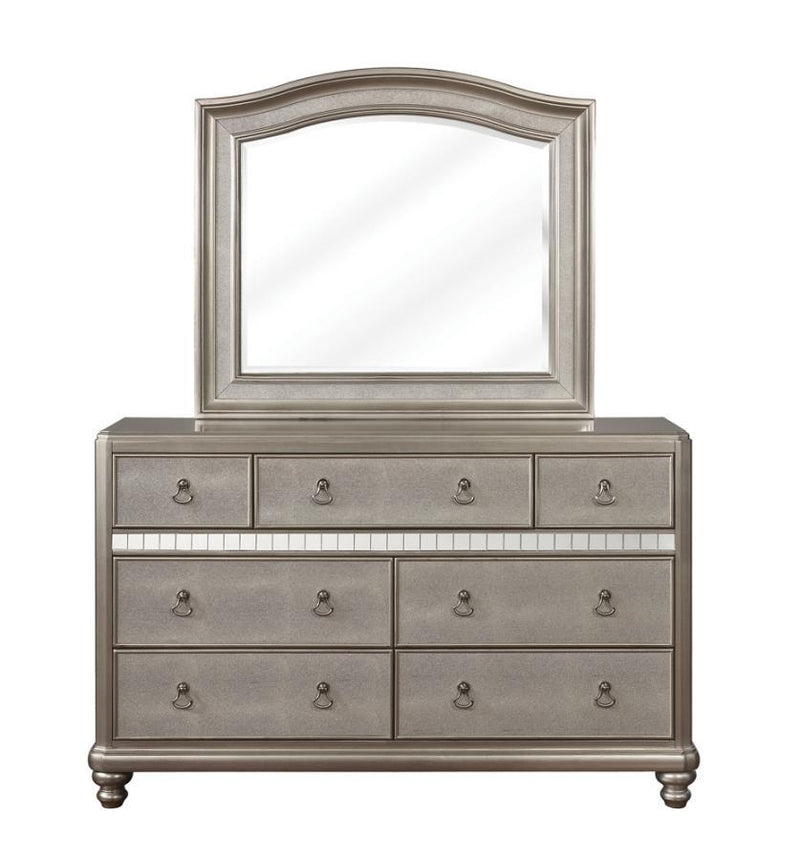 Bling - Game 7-Drawer Dresser - Metallic Platinum