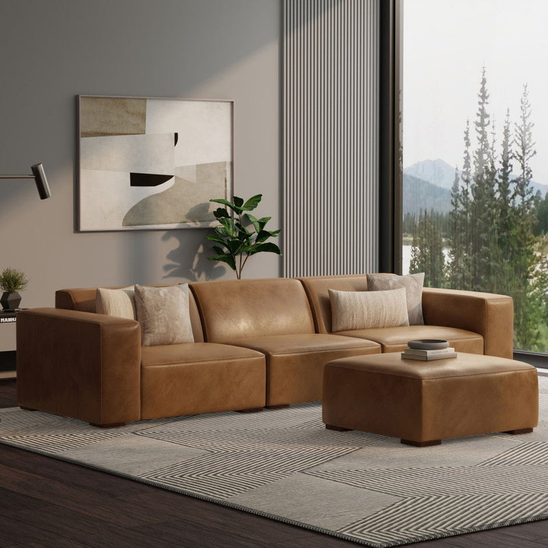 Rex - Handcrafted Sectional Sofa And Ottoman