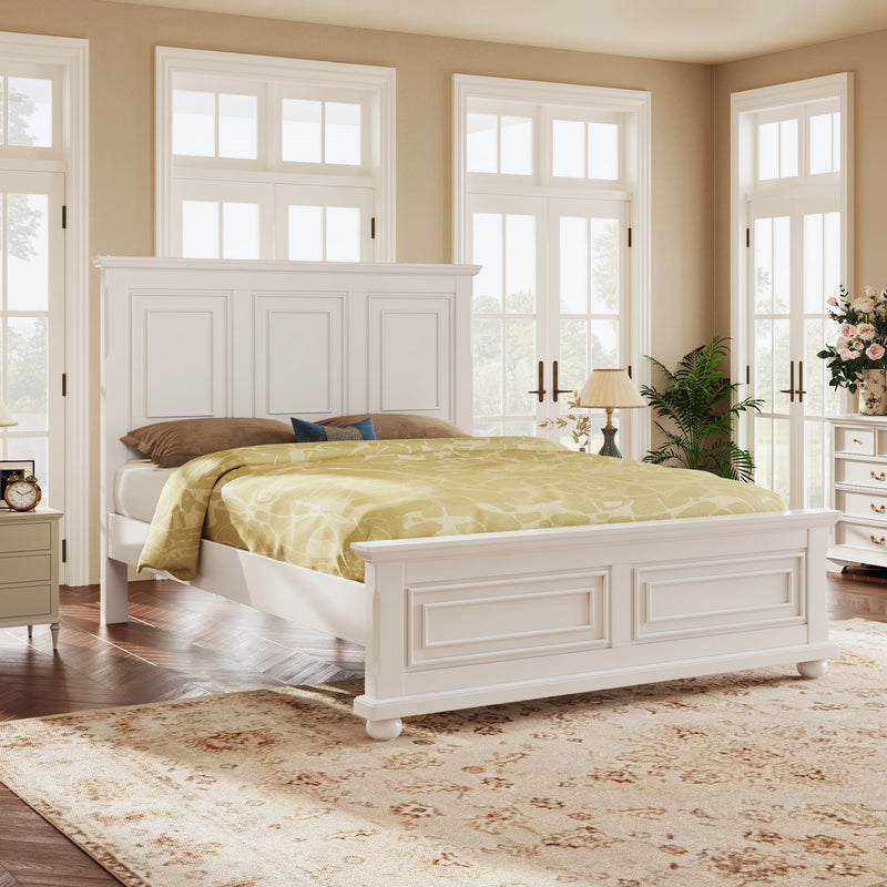 Bed Traditional Town And Country Style Pinewood Vintage