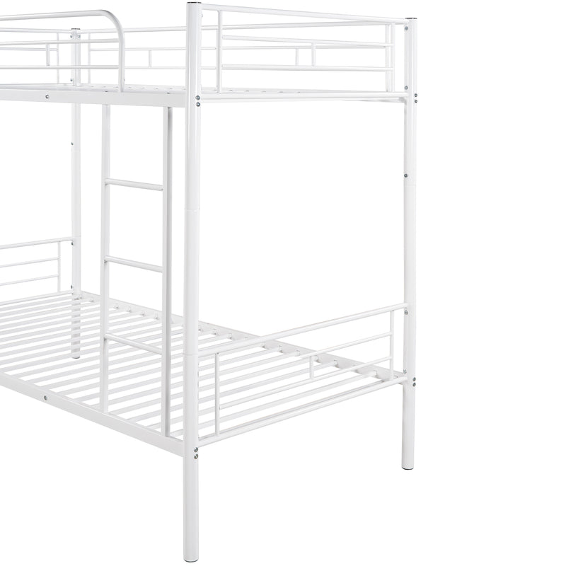 Twin Over Twin Metal Bunk Bed (White)( old sku: MF189201KAA )