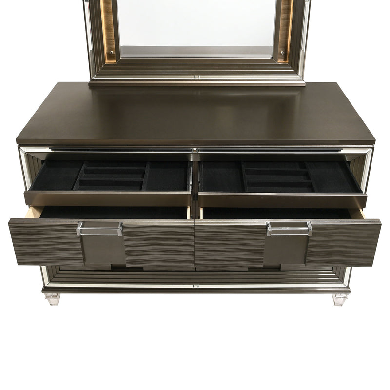 Twenty Nine - 6-Drawer Dresser With Mood Lighting Mirror