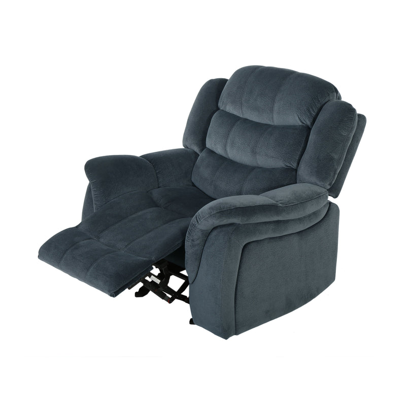 Classic Design, Plush Fabric, Glider Recliner