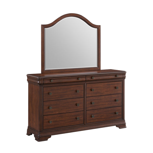 Phillipe - Dresser & Mirror Set - Cherry