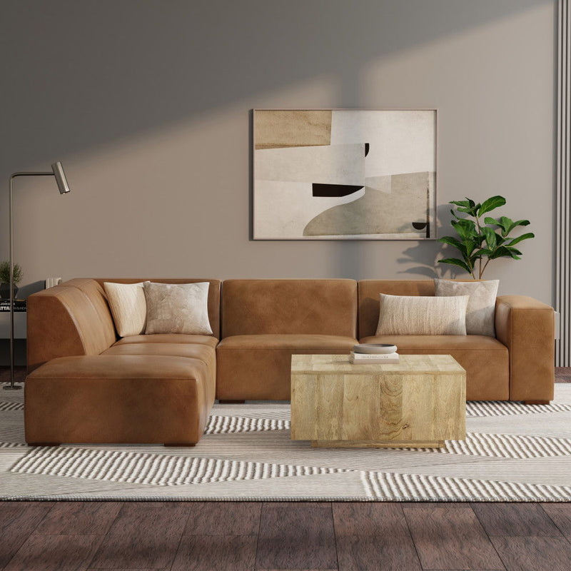 Rex - Handcrafted Sectional Sofa And Ottoman