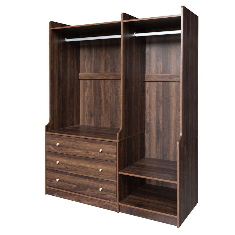 Open Wardrobe Storage For Bedroom