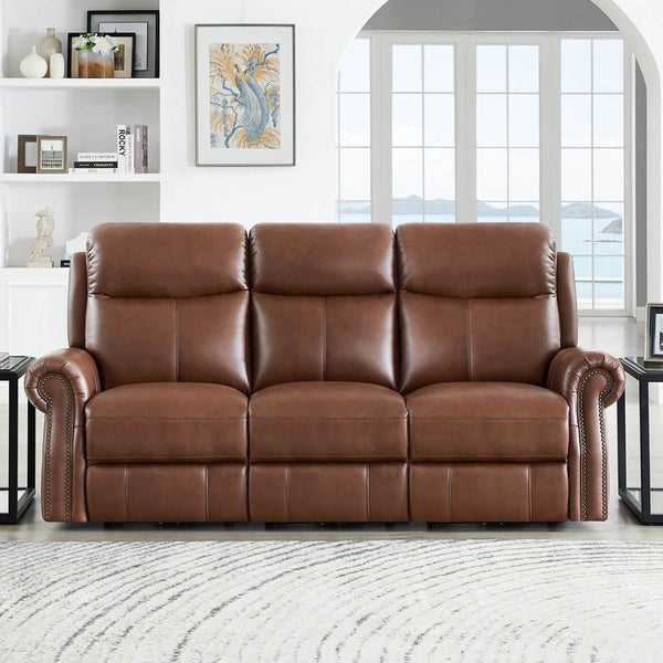 Royce - Power Headrest Zero Gravity Reclining Sofa - Brown