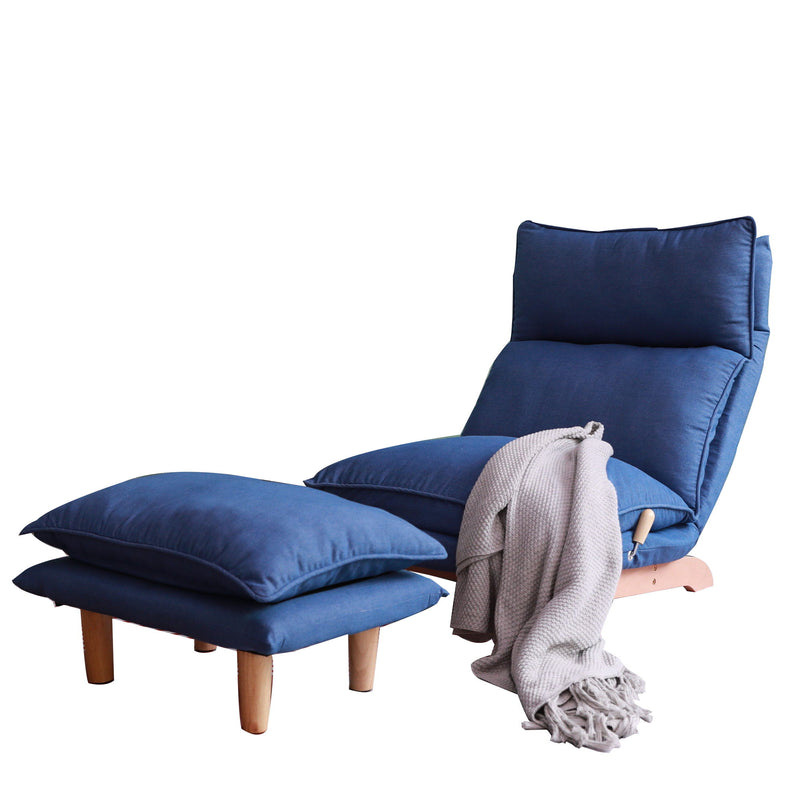 Single Lazy Sofa Chair Leisure Foldable Reclining Chair