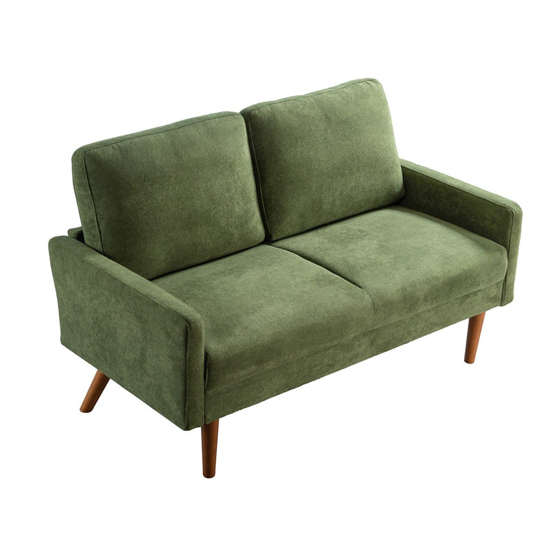 Loveseat Sofa, European Style With Sleek Design, Modern & Vintage Flair, Upholstered 2 Seater Couch