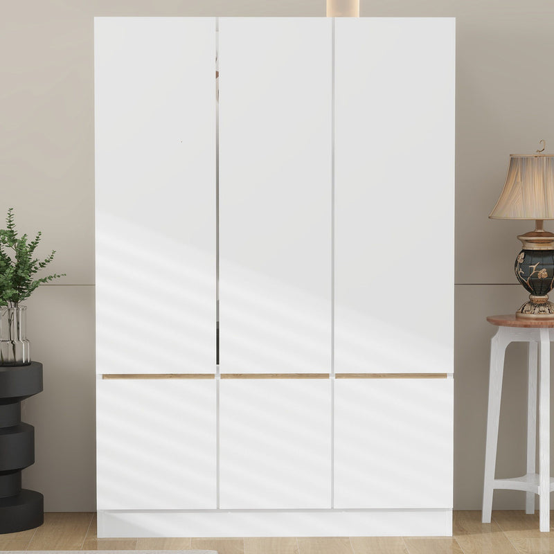 6 Doors Wardrobe Storage For Bedroom