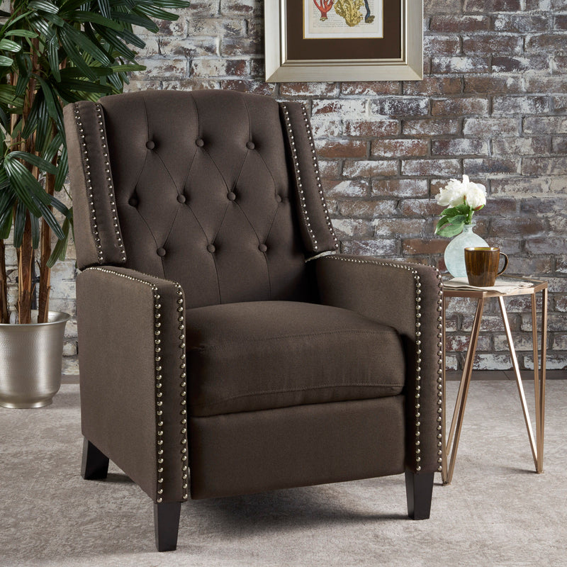 Classic Fabric Push Back Chair