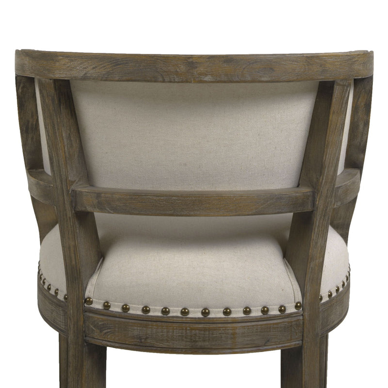 Paris - Farmhouse Counter Height Bar Stool With Backrest