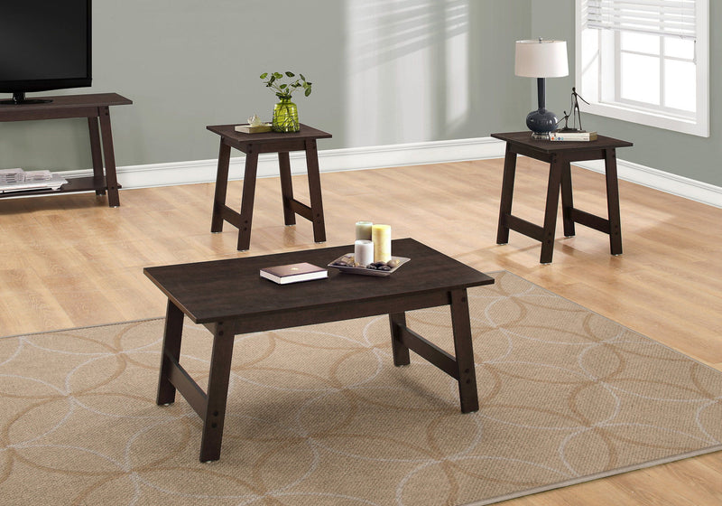 Table Set, Coffee, End, Side, Accent, Living Room Transitional (Set of 3)