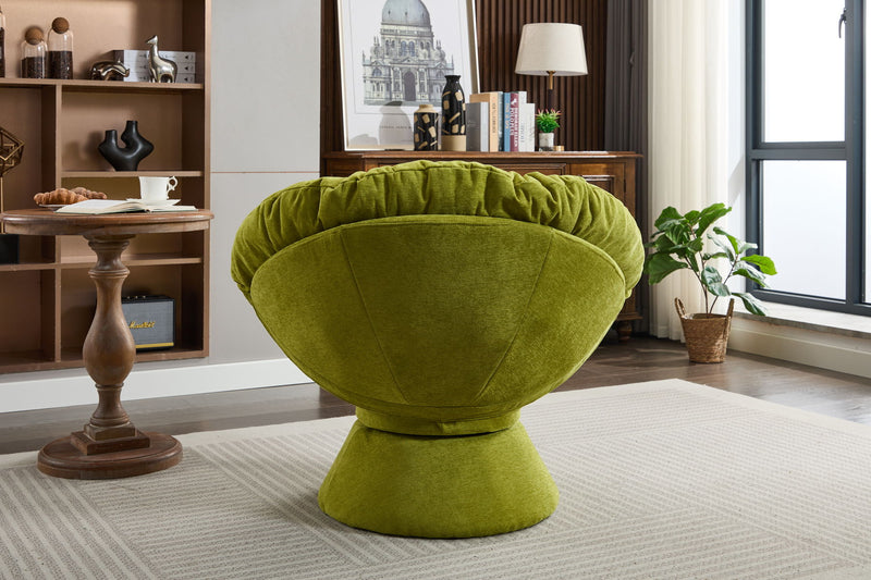 Oversized Swivel Accent Chair, 360 Swivel Barrel Chair, Papasan Chair For Living Room Bedroom