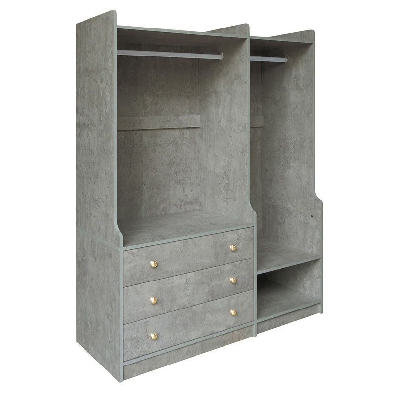 Open Wardrobe Storage For Bedroom