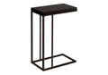 Accent Table, C - Shaped, Tempered Glass, Stylish Design Contemporary & Modern