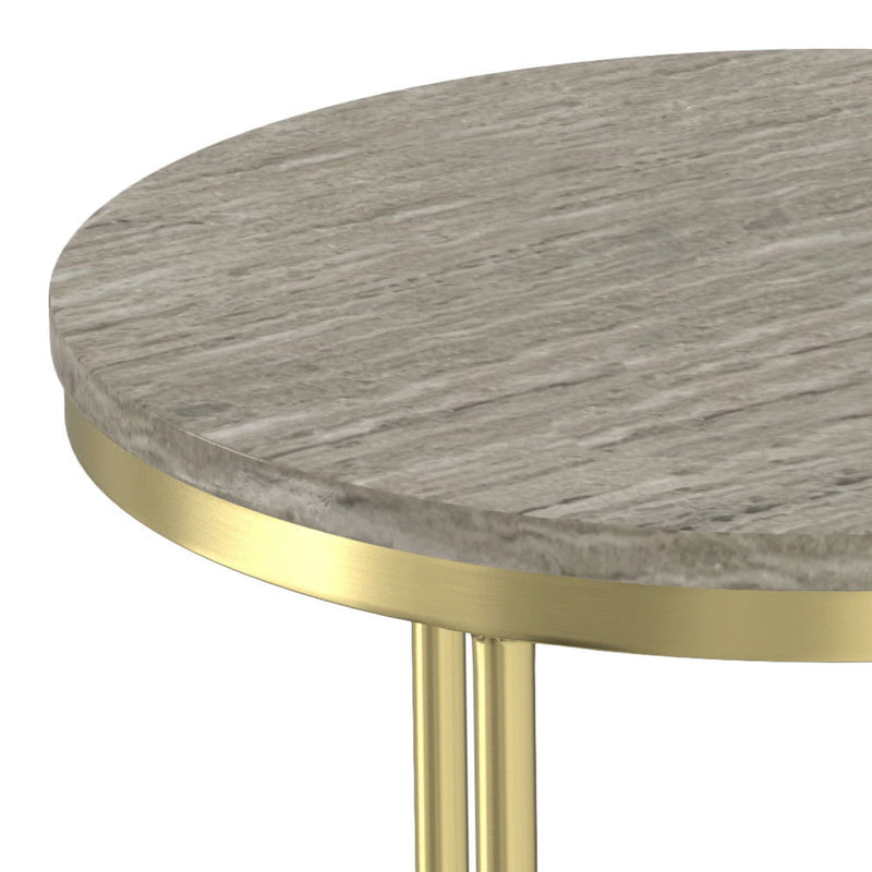 Ashley - 2 Piece Nesting Table - Gold