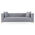 Angelina - Modern Channel Tufted Sofa