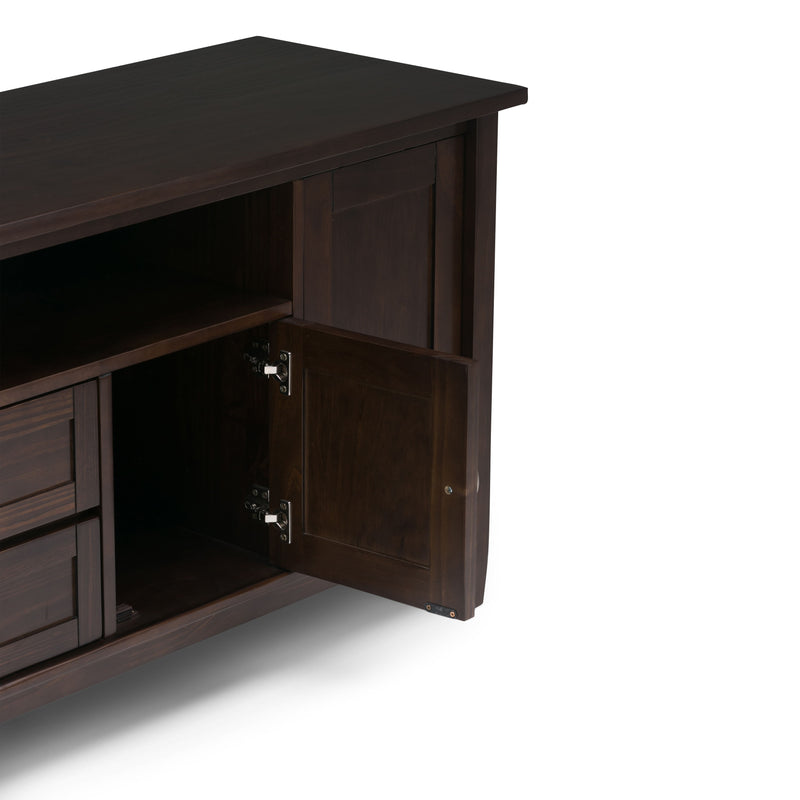 Warm Shaker - TV Media Stand Handcrafted - Tobacco Brown