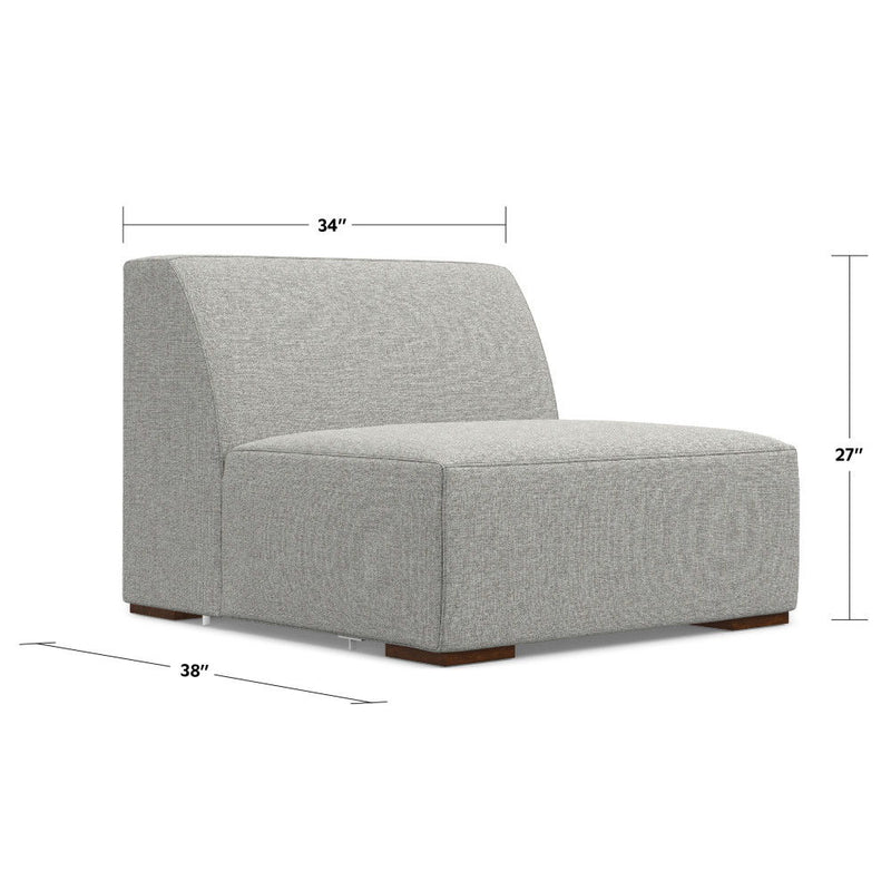 Rex - Center Sofa Module - Gray