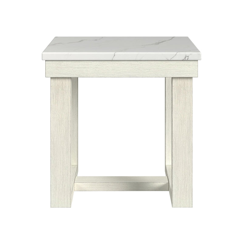 Catilin - End Table - Brushed White