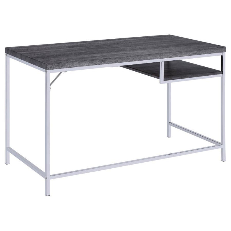 Kravitz - 1-Shelf Writing Desk - Weathered Gray