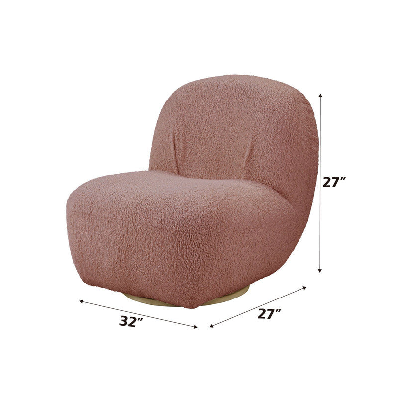 Yedaid - Sherpa Accent Chair With Swivel