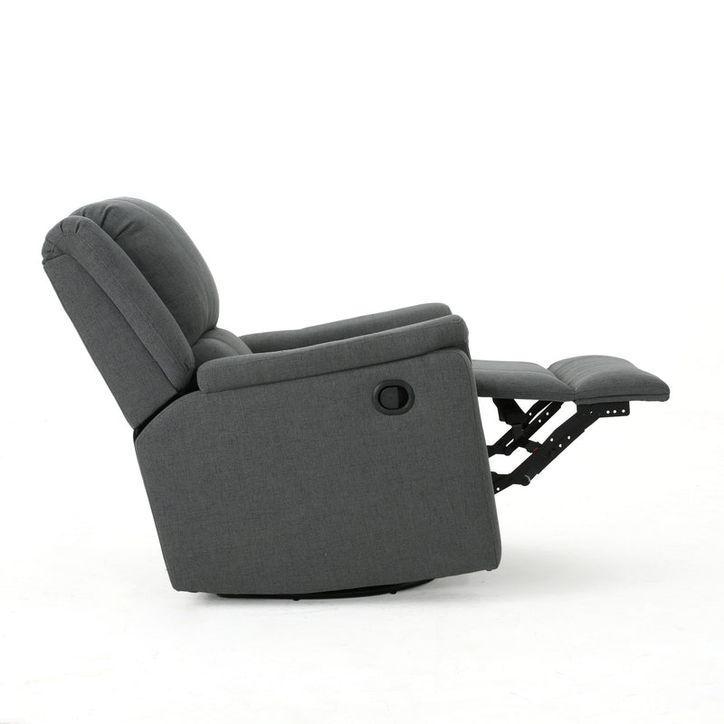 Glider Recliner With Swivel, Manual Reclining Chair