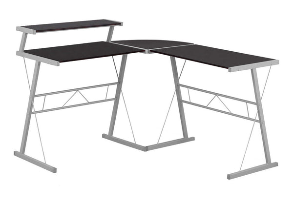 Computer Desk, Home Office, Corner, L Shape, Laptop, Durable Construction - Espresso