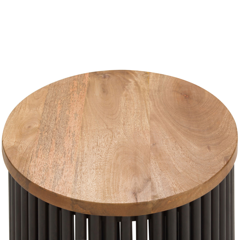 Demy - Accent Table - Natural / Black