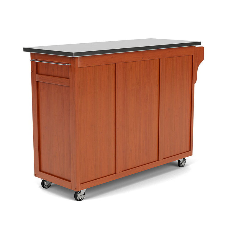 Create-A-Cart - 4 Doors Kitchen Cart - Steel Top