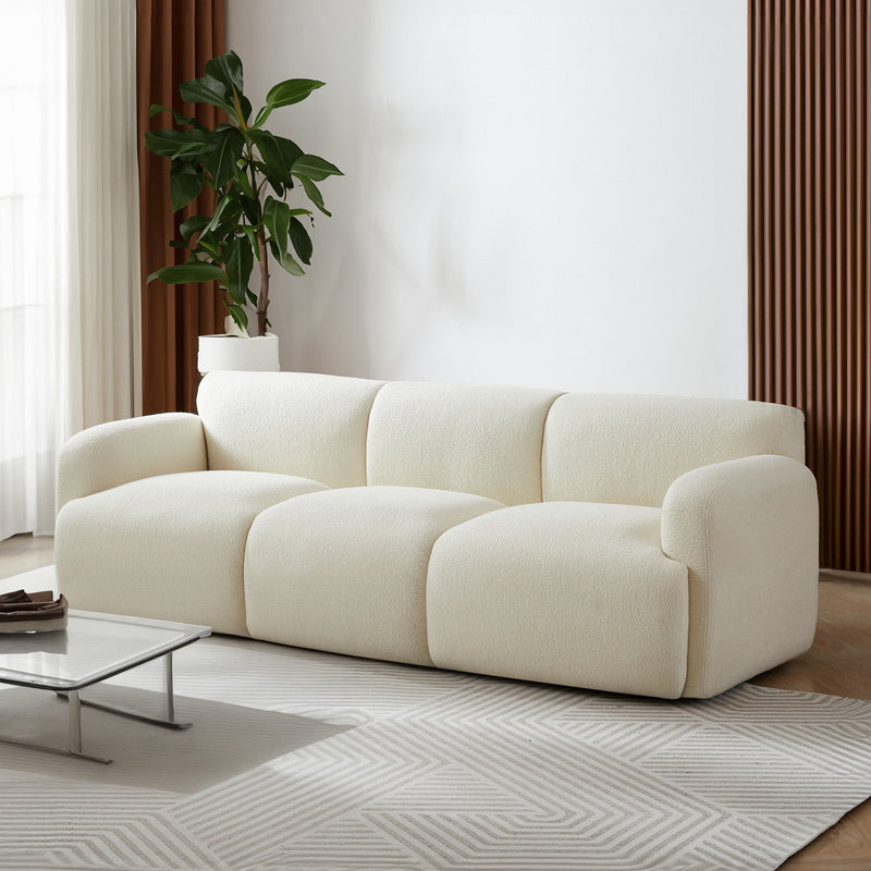 Simone - Sofa - Cream / White