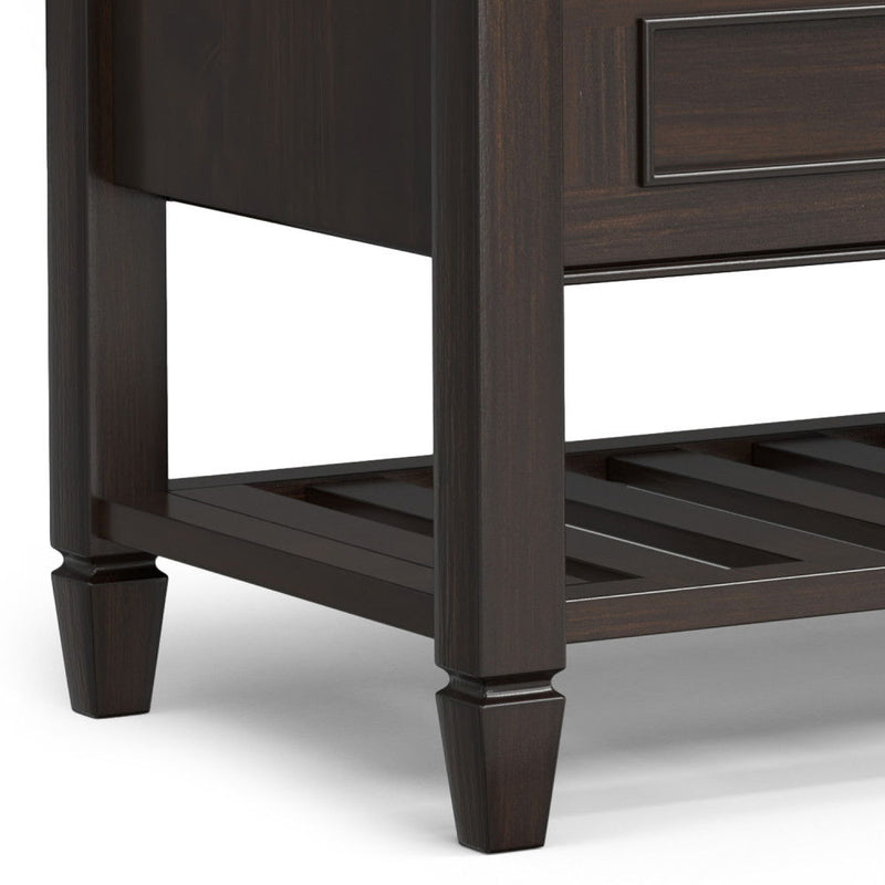 Connaught - Entryway Storage Bench With Shelf - Chestnut