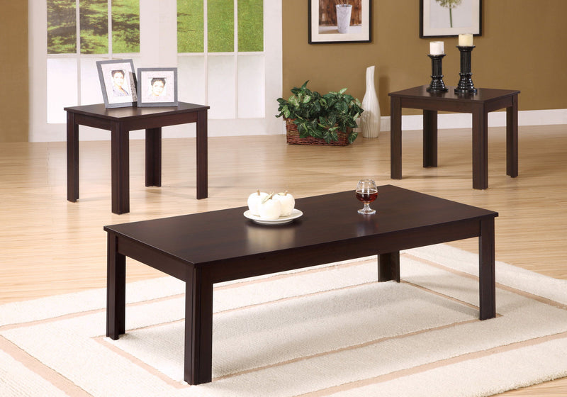 Table Set Coffee And Side Accent For Living Room 3 Pieces Set