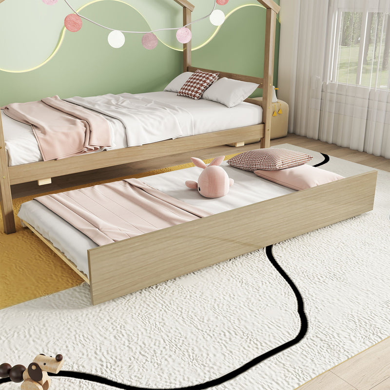 House-Shaped Bed With Trundle