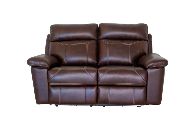 Sterling Manual Brown Air Leather 2 Seater