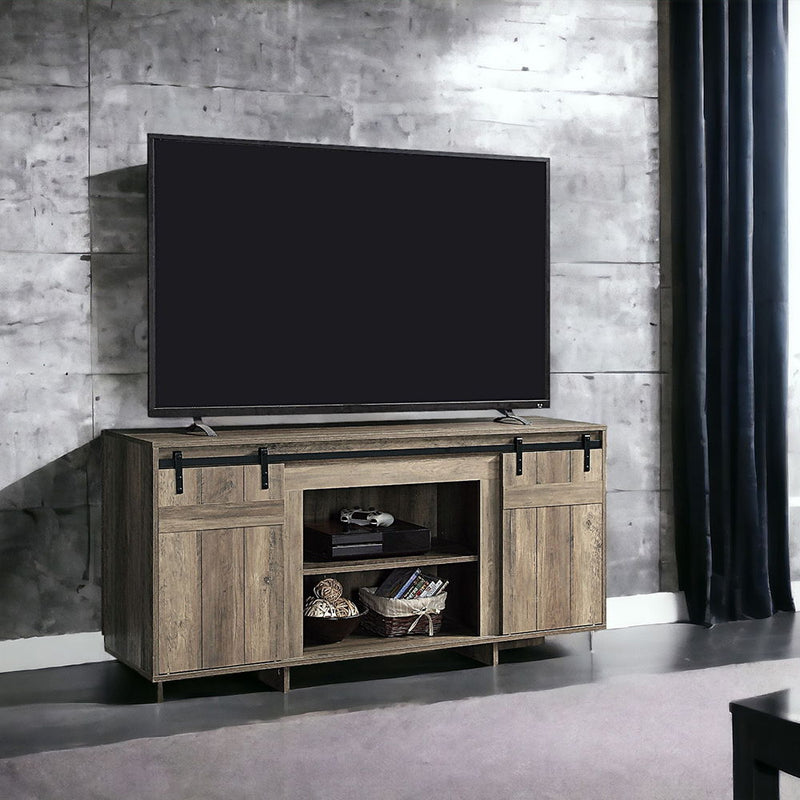 Bellarosa - TV Stand - Gray Washed - Wood