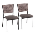 Tania - Braided Contemporary Chair (Set of 2)