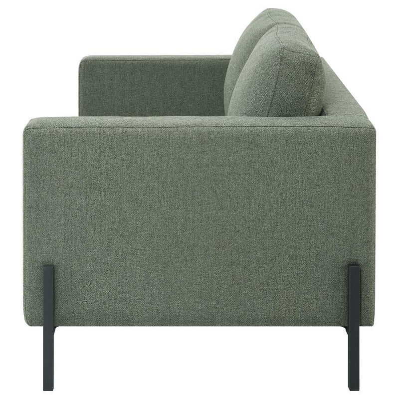 Tilly - Upholstered Track Arm Loveseat - Sage