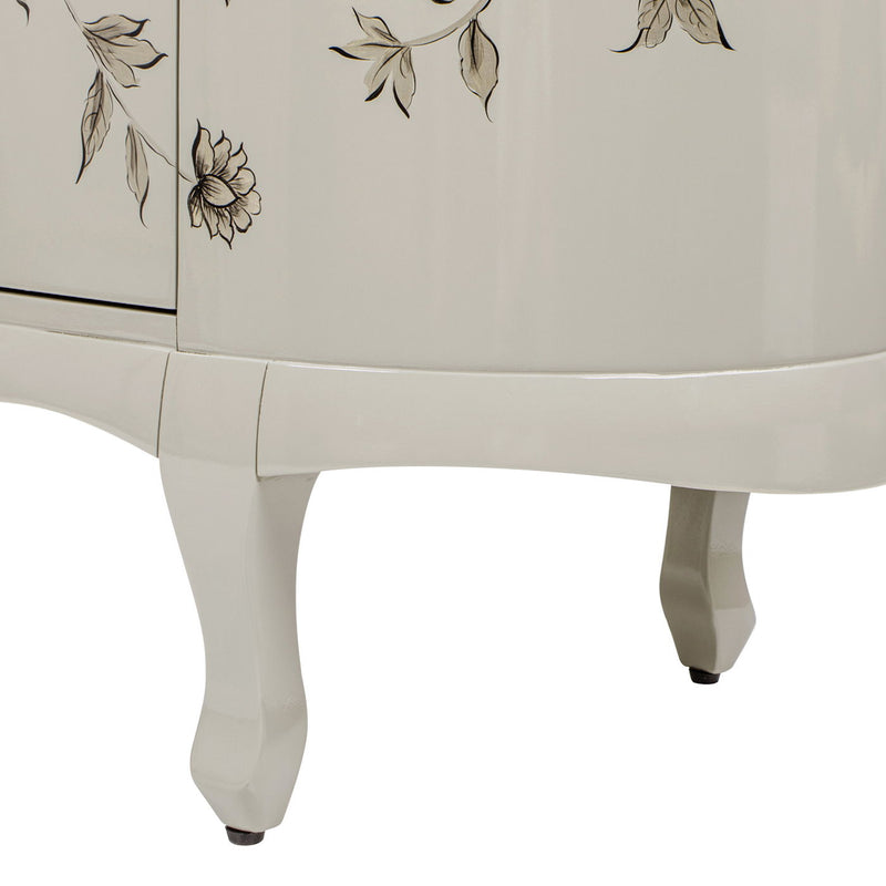 Florence - Hand Painted Lacquered Credenza - Taupe Gray