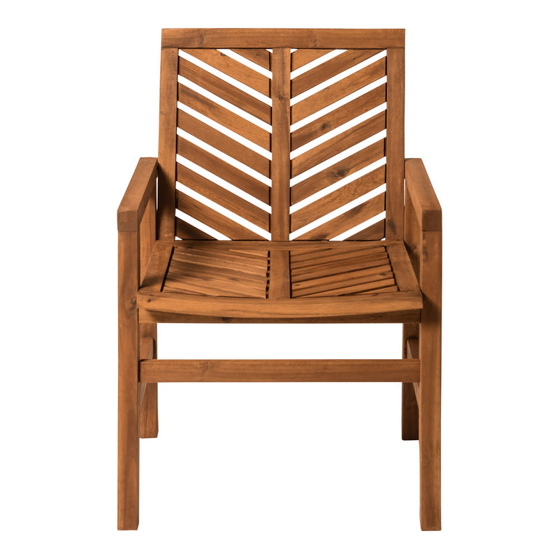 Modern 2 Piece Chevron Patio Chairs