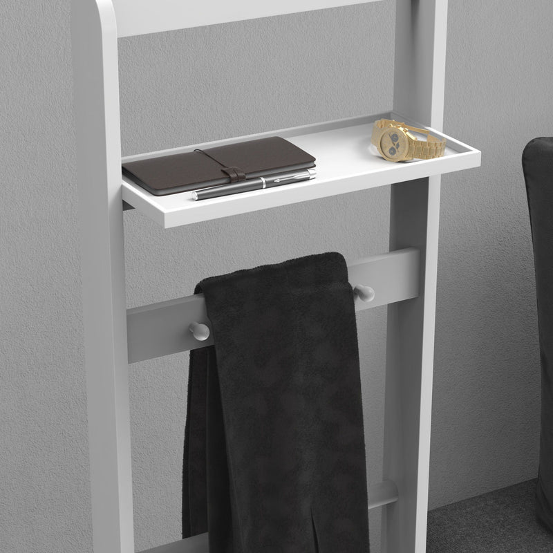 Accent Portable Garment Rack, Clothes Valet Stand With Storage Organizer